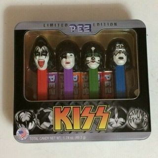 Kiss Pez Limited Edition 4 Pc Set Collectible Tin 2012 Live Nation