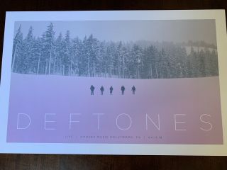 Deftones Amoeba Concert Print 2016