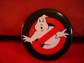 Vintage 1984 Ghostbusters Pinback Button Pin Columbia Pictures