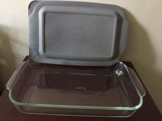 Pyrex Glassware Baking Dish Clear With Lid For Bake And Store