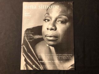 Nina Simone—1993 Press Release