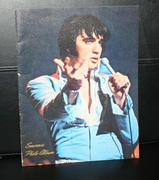 Elvis Presley Souvenir Blue Suit Tour Photo Album W/20 Pages 1970 