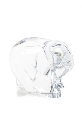 Orrefors Crystal Elephant Paper Weight Sculpture