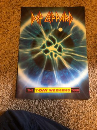 Def Leppard Tour Program Hysteria,  And 7 Day Weekend Tours,  3 Total Near 4