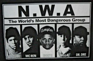 Mens Vintage Bnwot Black Nwa Dr.  Dre Ice Cube Graphic Band T Shirt Size Xl