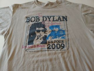 2009 Bob Dylan Tour Shirt Xl John Cougar Willie Nelson