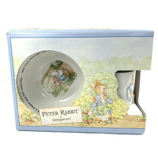 Beatrix Potter Peter Rabbit 3 Piece Nursery China Set By Wedgwood