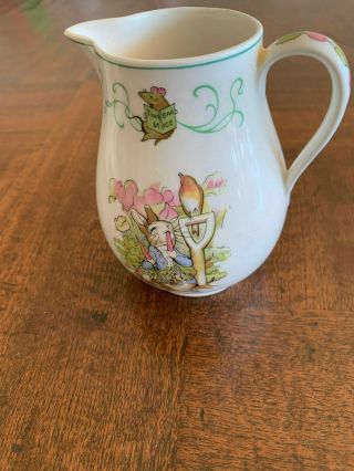 Vintage Wedgwood Baralston Beatrix Potter Peter Rabbit Pitcher Cm6466/ 5 " Tall
