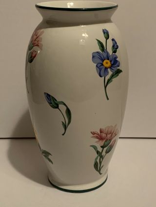Tiffany & Co Sintra White Ceramic Hand Painted Porcelain Vase 9.  25 " T