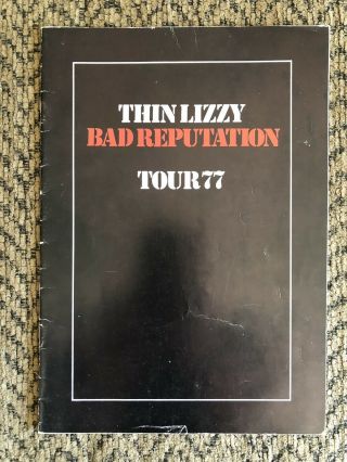 Thin Lizzy Bad Reputation Tour Program