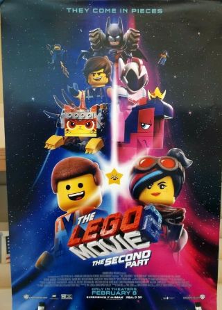 The Lego Movie 2: The Second Part 27 X 40 2019 D/s Movie Poster C
