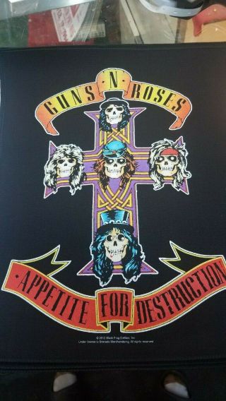 Guns N Roses Back Patch Rare Collectable Woven English Import Backpatch