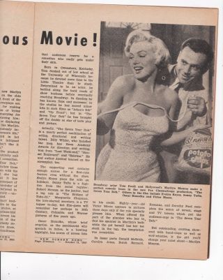 Screen News OCTOBER 21,  1955,  ROBERT MITCHELL & GLORIA GRAHAME (MARILYN B/P) 3