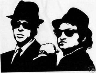 The Blues Brothers 2 Jake & Elwood Peel & Rub On Black Vinyl Decal