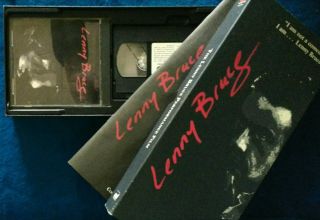 1992 The Lenny Bruce Box Set Performance Film Vhs/cd/booklet Collectors Edition