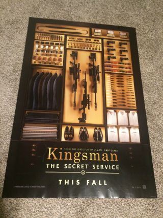 Kingsman: The Secret Service Movie Theater Poster 27x40 Double - Sided Fa