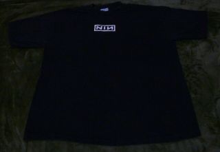 Vintage Nine Inch Nails T Shirt Featuring Nin Logo :: Xl Size :: Item