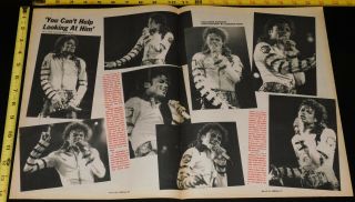Michael Jackson Bad Tour 1988 Concert Collage Mini Poster
