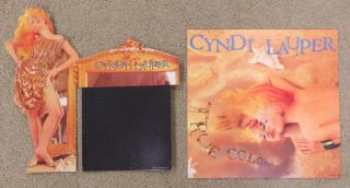 Cyndi Lauper 1986 True Colors In Store Display And 2 Sided Promo Sign