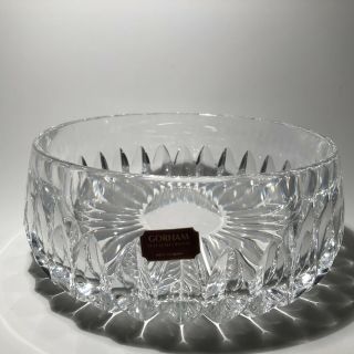 Vintage 1986 Gorham Althea Full Lead Crystal Bowl 8 " Made In Westgermany