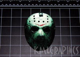 Friday The 13th Jason Vorhees Hockey Mask Decal Sticker Crystal Lake 80s Horror