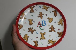 2 Vintage TIFFANY & Co Alphabet Bears Plate and Bowl 5