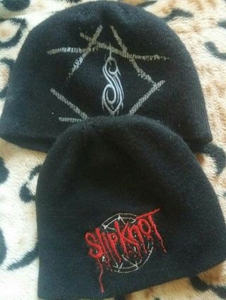 Slipknot Logo Print Official Beanie Set Of Two.