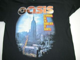 Vtg.  2000 Oasis Standing on the Shoulder of Giants Tour T - Shirt (fits like S/M) 2