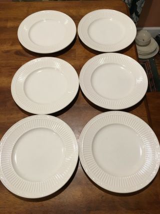 Set Of 6 Mikasa Italian Countryside White Salad Plates Ec