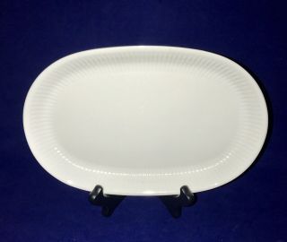 Royal Copenhagen Denmark Georgiana Oval Platter 10 1/4” Porcelain Solid White