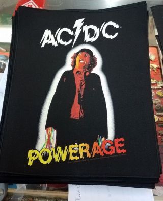 Ac/dc Angus Back Patch Rare Collectable Woven English Import Backpatch