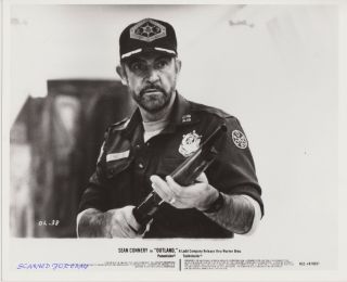Outland Sean Connery With Shotgun 1981 8x10