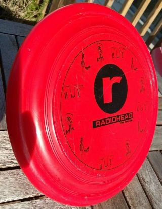 Rare Radiohead The Bends Promotional Red Frisbee 3