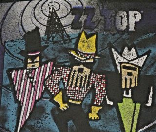 Mens Vintage Black 1994 Zz Top Antenna Tour Band T Shirt Size Xl Usa