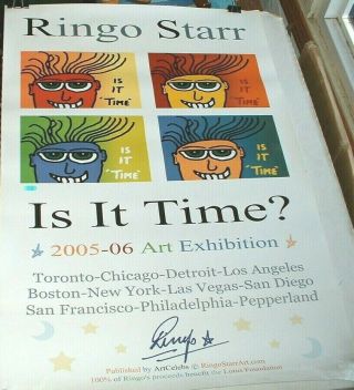 Ringo Starr Is It Time ? Limited Edition Poster 167/1000 2005 - 06 Art Tour Nm