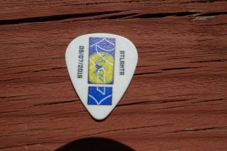 Shinedown 2019 Eric Bass Atlanta City Seal Logo Attention Tour Guitar Pick