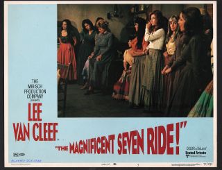 The Magnificent Seven Ride Sexy Stefanie Powers Orig 1972 Lobby Card
