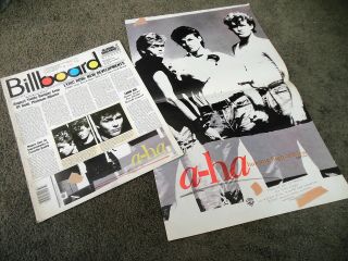 A - Ha Hunting High And Low 1985 Feature Double Page Billboard 11x14 Ad Poster