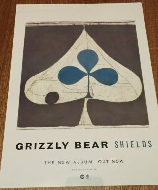 Grizzly Bear: Shields Rare Aussie/oz Instore Promo Poster