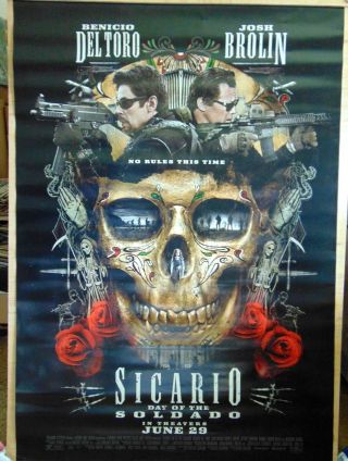 Sicario 2: Day Of The Soldado 27 X 40 2018 D/s Movie Poster B