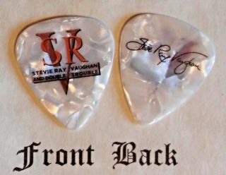 Srv - Stevie Ray Vaughan Band Signature Logo Guitar Pick - Style W