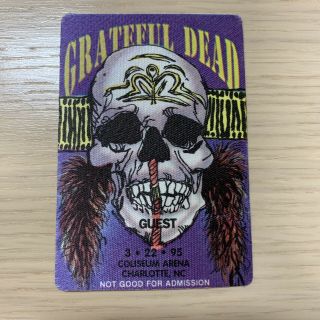 Grateful Dead Backstage Pass Coliseum Charlotte Nc 3/22/95 3/22/1995