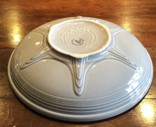 Rare Fiestaware Gray 500 M Presentation Art Deco Serving Bowl Rings