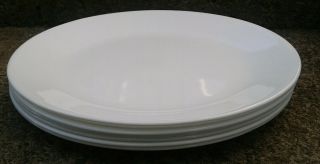 Set/7 Corelle Winter Frost White Dinner Plates 10.  25”