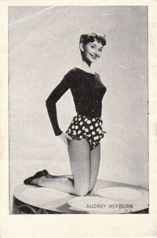 Audrey Hepburn - Hollywood Movie Starlet Unknown Origin Pin - Up 1950s Picture