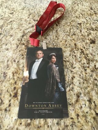 Downton Abbey The Movie Film Premiere Ticket Pass And Lanyard