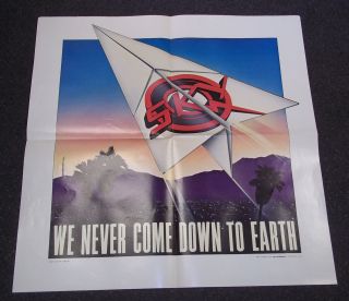 Vintage 1978 Mca Records 20x20 Sky We Never Come Down To Earth Movie Poster