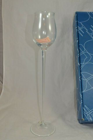 Moser Extra Tall Wine Glass Czech 17 inches Clear Stem Box jn 5