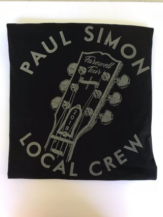 Paul Simon Farewell Tour 2018 Concert Tour Size 2xl Local Crew T Shirt