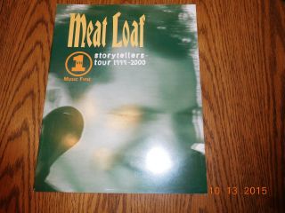 Meatloaf " Storytellers Tour 1999 - 2000 " Concert Program
